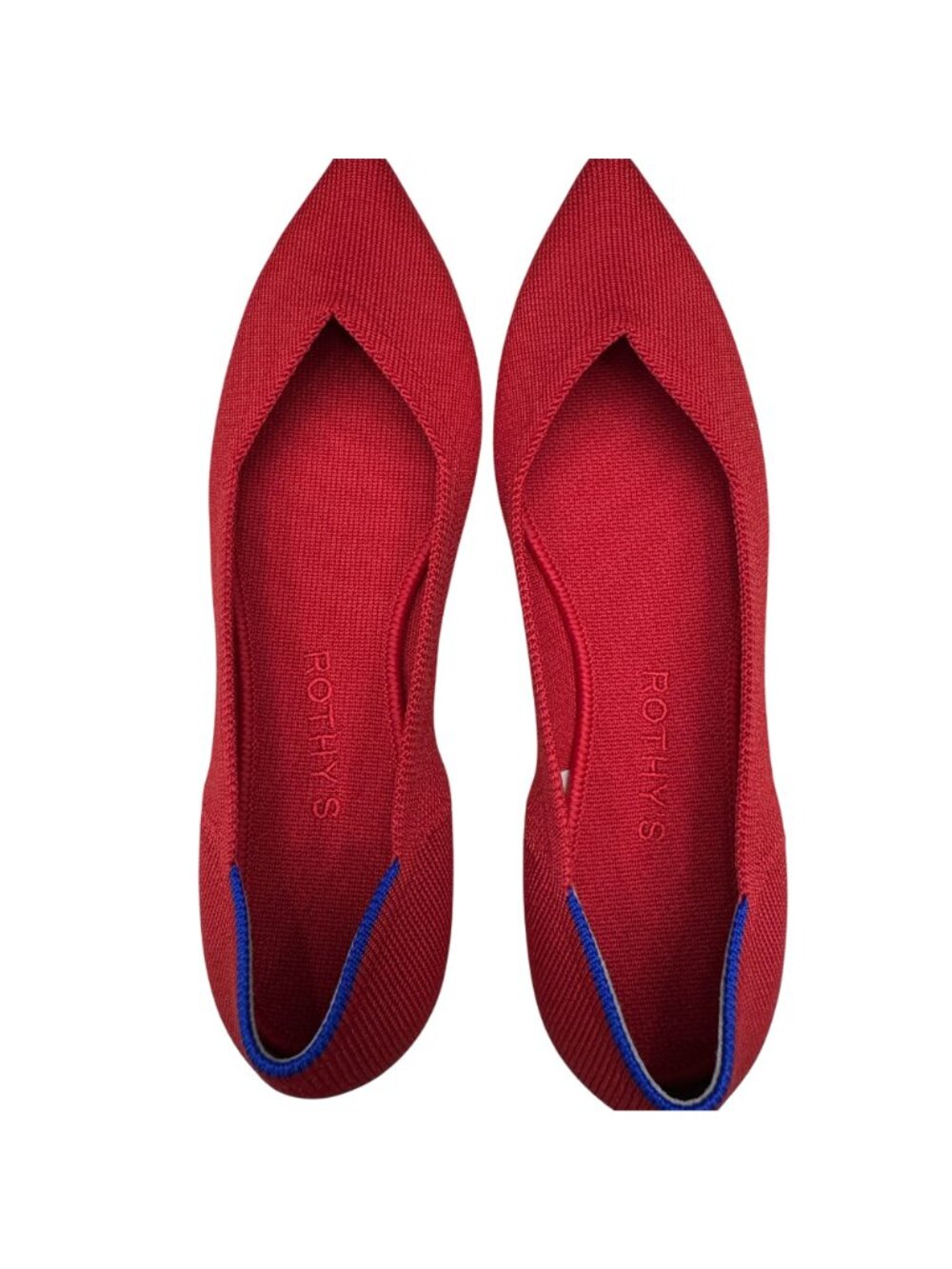 Rothy's The Point Flats In Red Women's Shoes, Size 7.5 NWOB - Picture 2 of 10